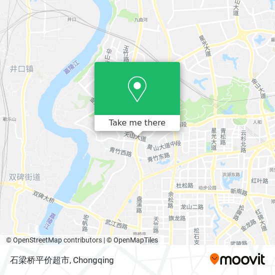 石梁桥平价超市 map