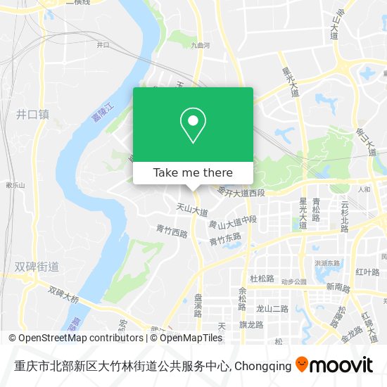 重庆市北部新区大竹林街道公共服务中心 map