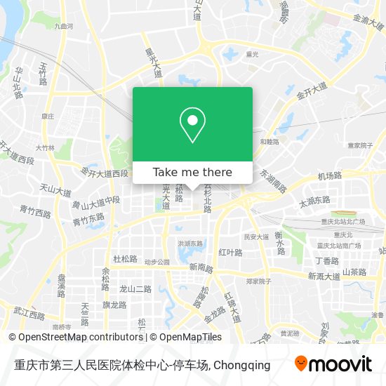 重庆市第三人民医院体检中心-停车场 map