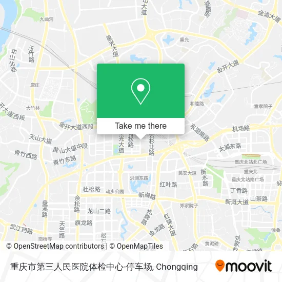 重庆市第三人民医院体检中心-停车场 map