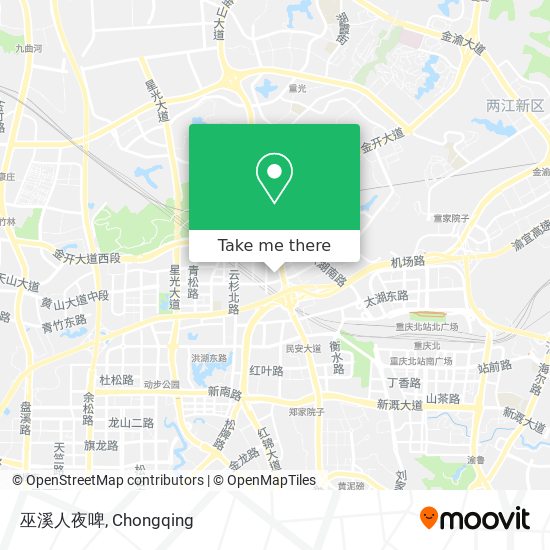 巫溪人夜啤 map