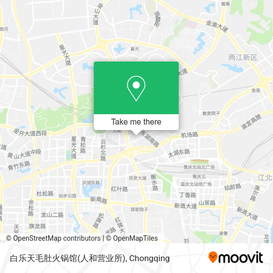 白乐天毛肚火锅馆(人和营业所) map