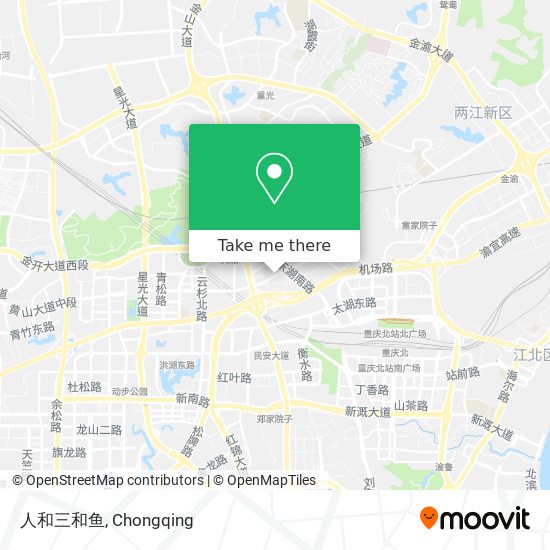 人和三和鱼 map