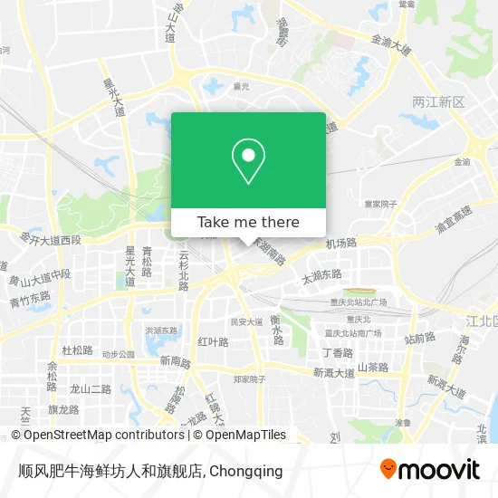 顺风肥牛海鲜坊人和旗舰店 map