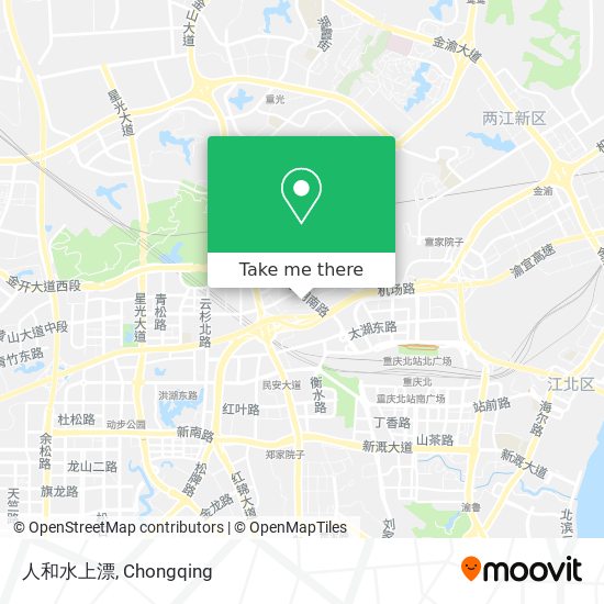 人和水上漂 map