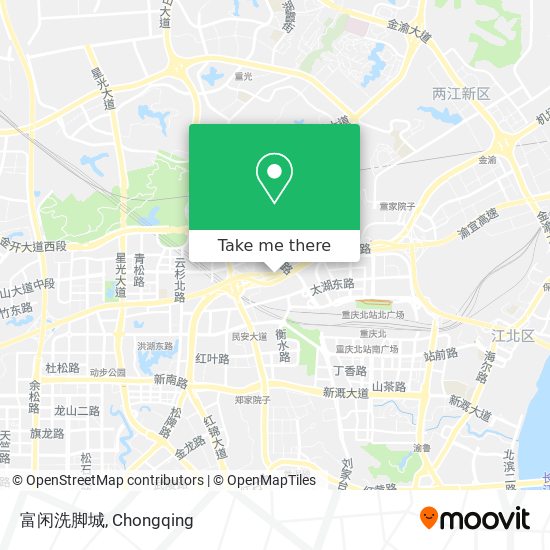 富闲洗脚城 map
