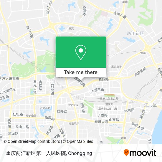 重庆两江新区第一人民医院 map