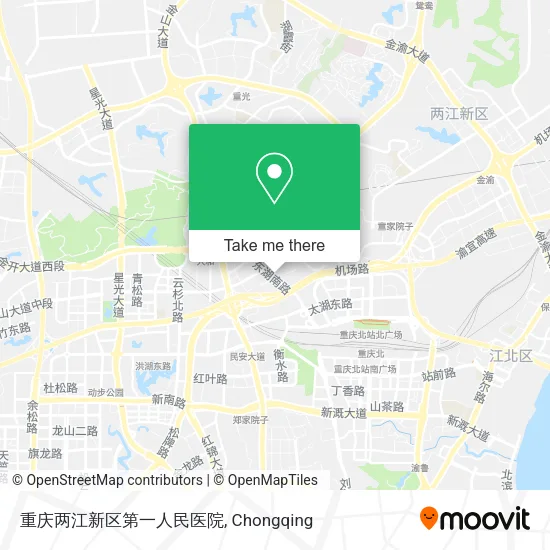 重庆两江新区第一人民医院 map