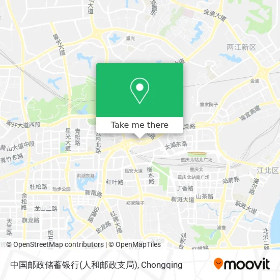 中国邮政储蓄银行(人和邮政支局) map