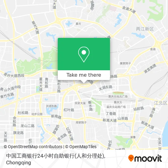 中国工商银行24小时自助银行(人和分理处) map