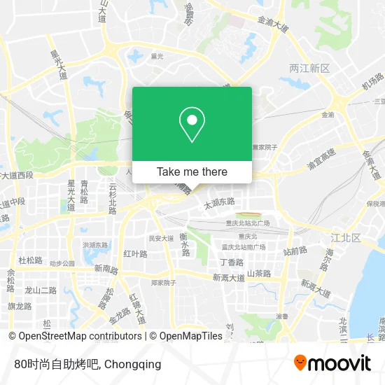 80时尚自助烤吧 map