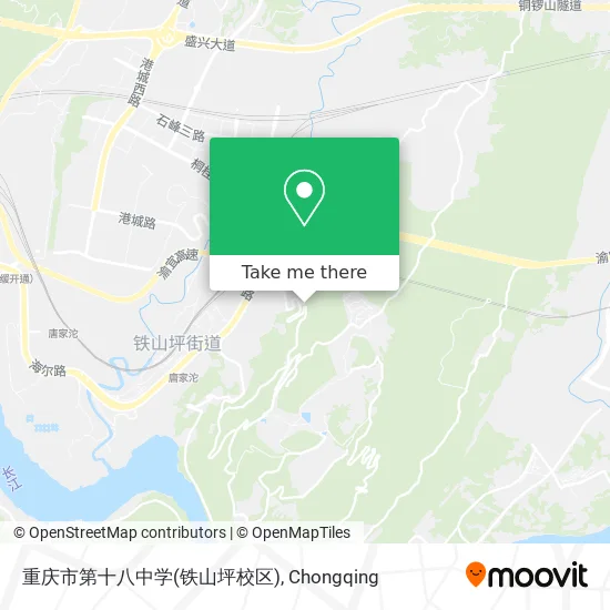 重庆市第十八中学(铁山坪校区) map