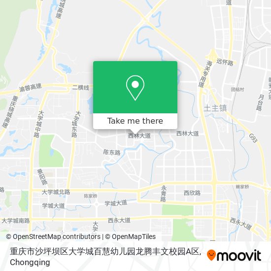 重庆市沙坪坝区大学城百慧幼儿园龙腾丰文校园A区 map