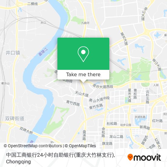 中国工商银行24小时自助银行(重庆大竹林支行) map