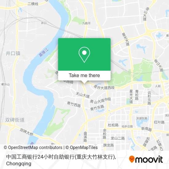 中国工商银行24小时自助银行(重庆大竹林支行) map