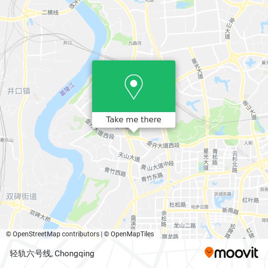 轻轨六号线 map