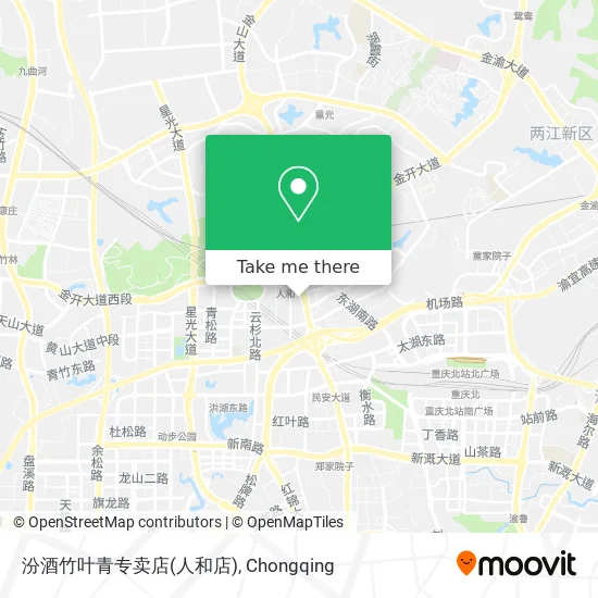 汾酒竹叶青专卖店(人和店) map