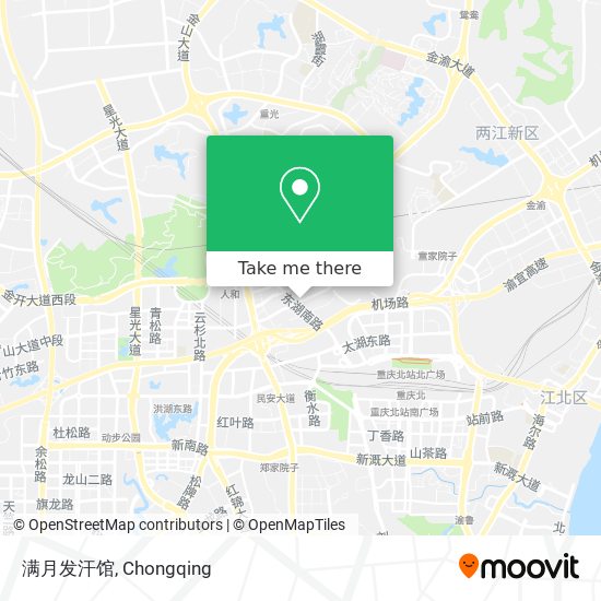 满月发汗馆 map