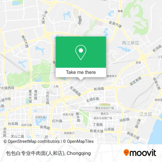 包包白专业牛肉面(人和店) map