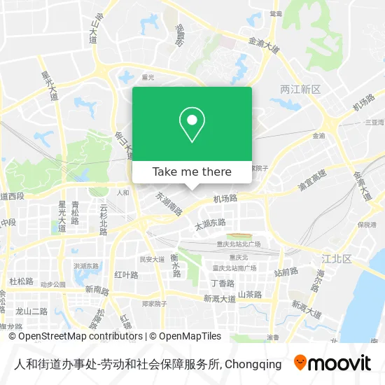 人和街道办事处-劳动和社会保障服务所 map