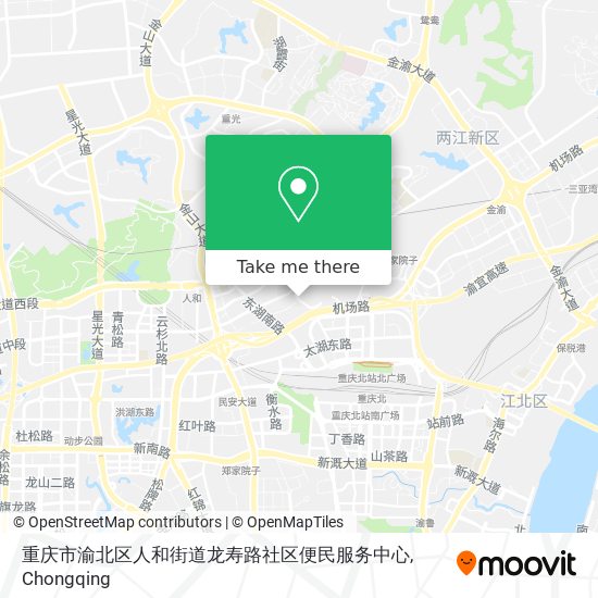 重庆市渝北区人和街道龙寿路社区便民服务中心 map