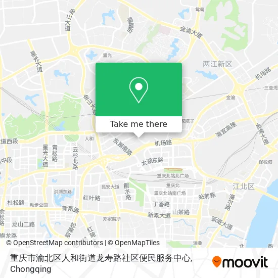 重庆市渝北区人和街道龙寿路社区便民服务中心 map