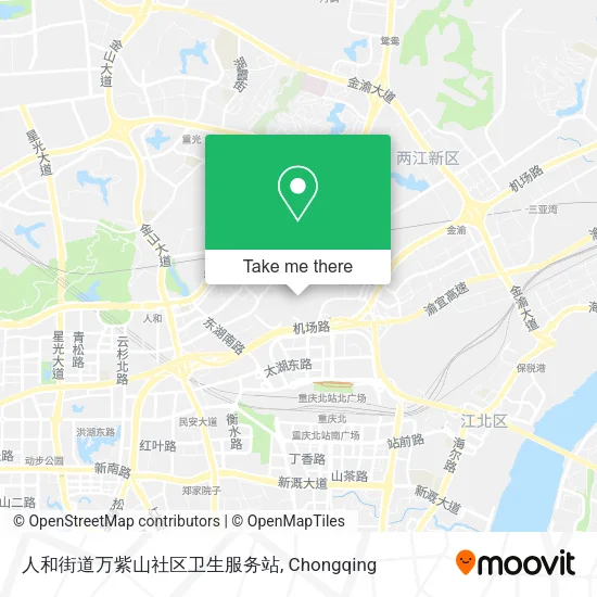 人和街道万紫山社区卫生服务站 map