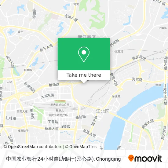 中国农业银行24小时自助银行(民心路) map