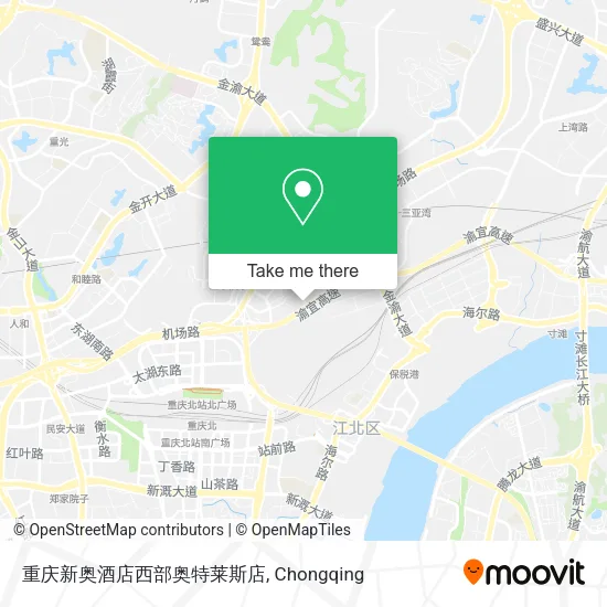 重庆新奥酒店西部奥特莱斯店 map