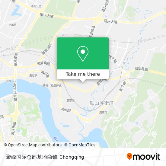 聚峰国际总部基地商铺 map