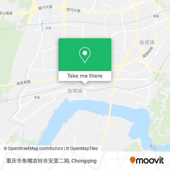 重庆市鱼嘴农转非安置二期 map