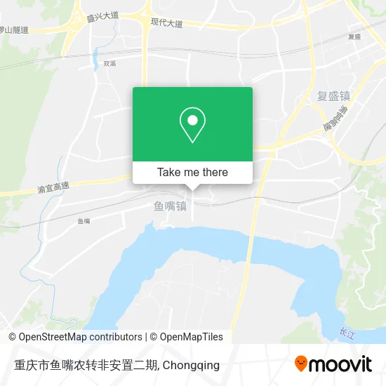 重庆市鱼嘴农转非安置二期 map
