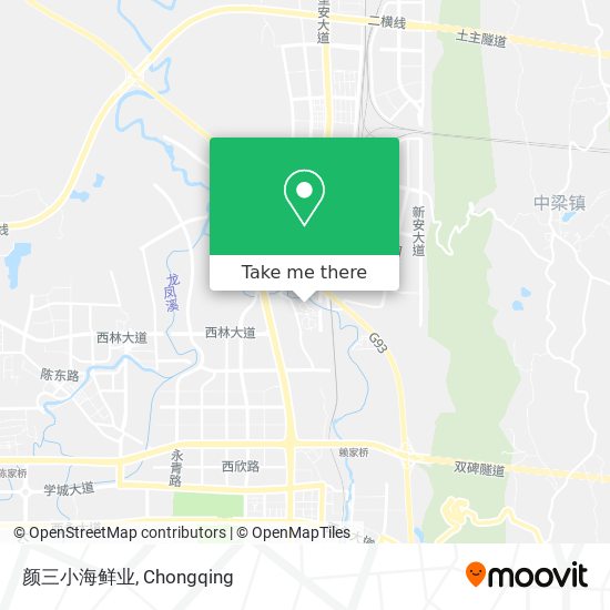 颜三小海鲜业 map