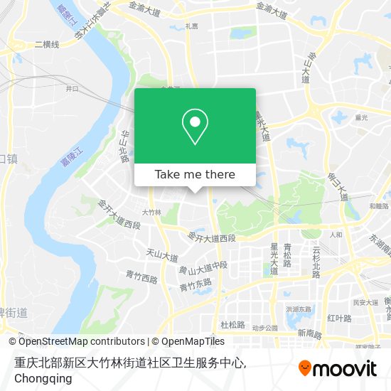 重庆北部新区大竹林街道社区卫生服务中心 map