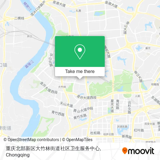 重庆北部新区大竹林街道社区卫生服务中心 map