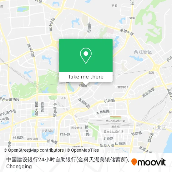 中国建设银行24小时自助银行(金科天湖美镇储蓄所) map