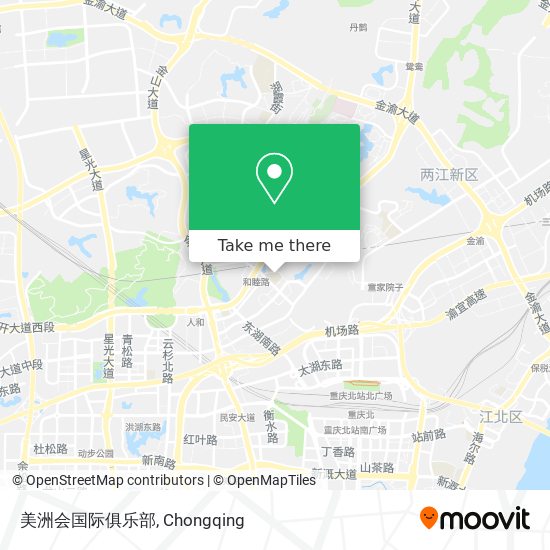 美洲会国际俱乐部 map