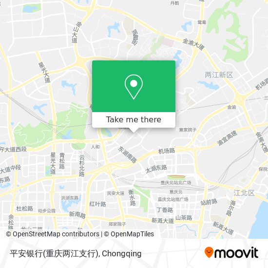平安银行(重庆两江支行) map
