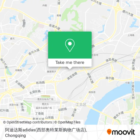 阿迪达斯adidas(西部奥特莱斯购物广场店) map