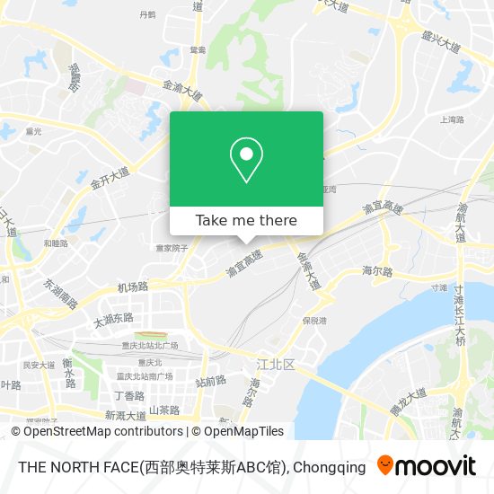 THE NORTH FACE(西部奥特莱斯ABC馆) map