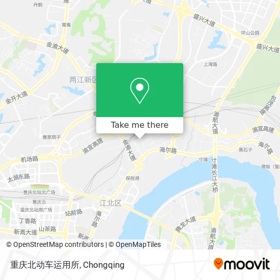 重庆北动车运用所 map