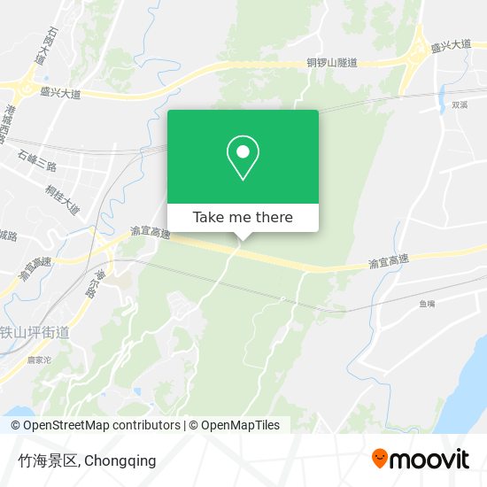 竹海景区 map
