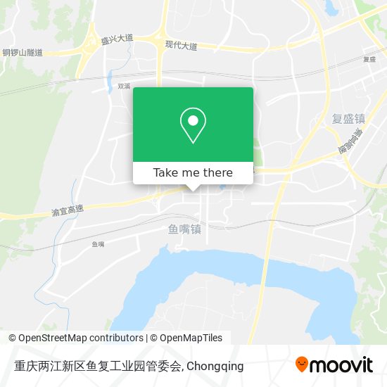 重庆两江新区鱼复工业园管委会 map