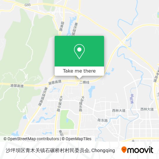 沙坪坝区青木关镇石碾桥村村民委员会 map