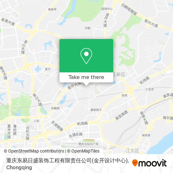 重庆东易日盛装饰工程有限责任公司(金开设计中心) map