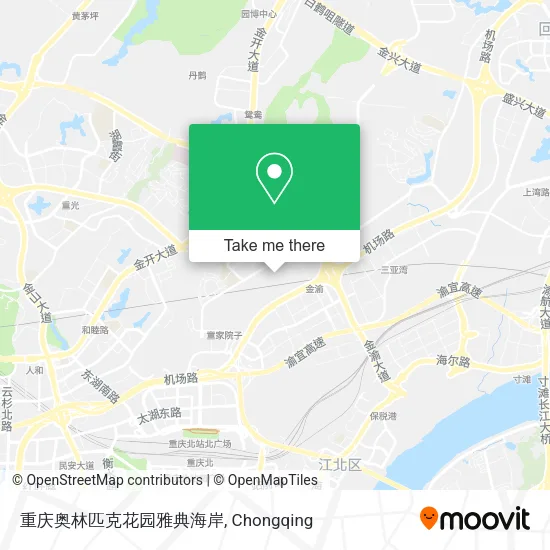 重庆奥林匹克花园雅典海岸 map