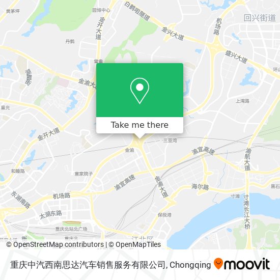 重庆中汽西南思达汽车销售服务有限公司 map