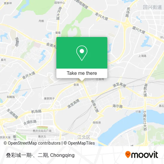 叠彩城一期-、二期 map