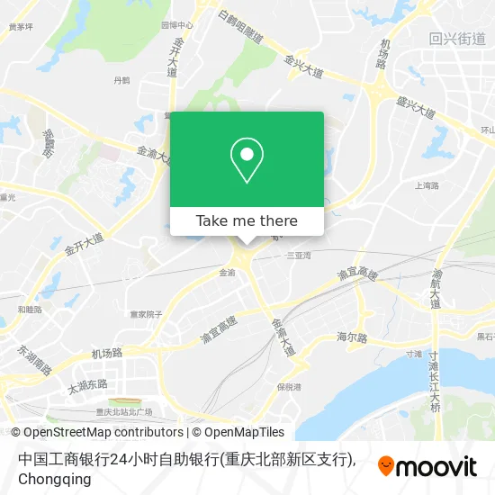 中国工商银行24小时自助银行(重庆北部新区支行) map