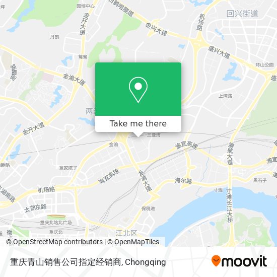 重庆青山销售公司指定经销商 map